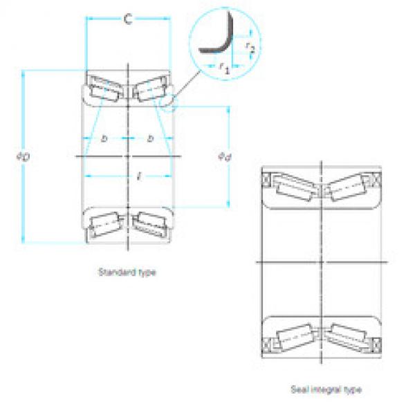 Bearing 39KWD02 NSK #1 image